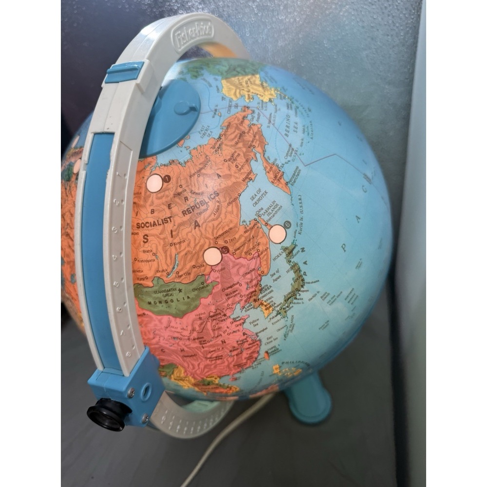 Fisher Price Discovery Globe Earth Educational Lights Up TESTED Vintage Fun 🤩 - Picture 4 of 16